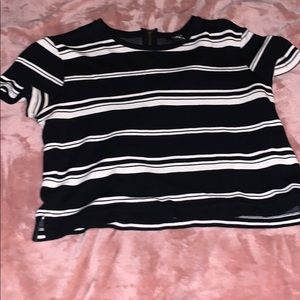 Black and white crop top